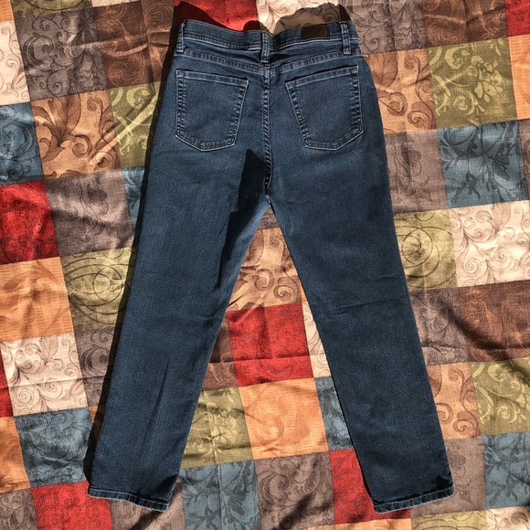 Classic Fit Lee Straight Leg Dark Blue Jeans Sz 8P - Picture 4 of 8